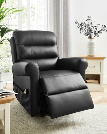 Brockton Faux Leather Electric Recliner Armchair