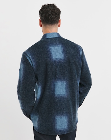 BOSS Blue Checked Overshirt