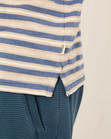 FatFace Variegated Stripe T-Shirt (Regular & Tall) - Denim Blue