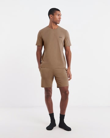 BOSS Mix & Match Short Sleeve Lounge T-Shirt - Beige