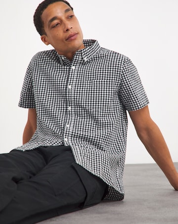 Short Sleeve Gingham Shirt