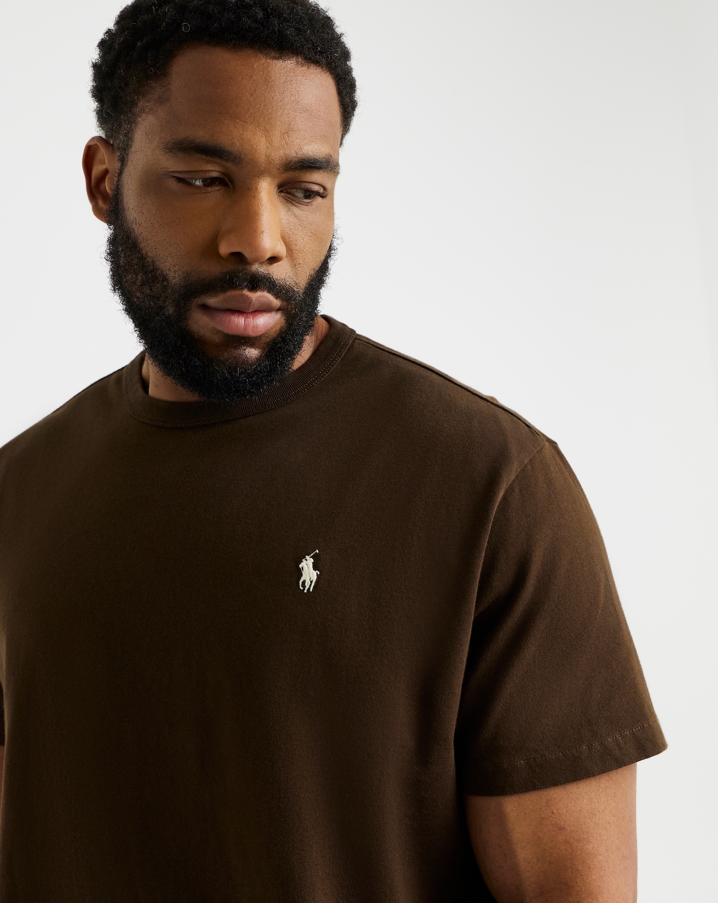 Polo Ralph Lauren Short Sleeve Soft Cotton T-Shirt - Brown | Jacamo