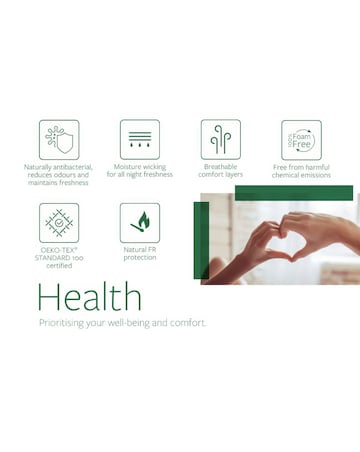 Jay-Be Natural All Seasons Nettle Hybrid 2000 e-Pocket Mattress