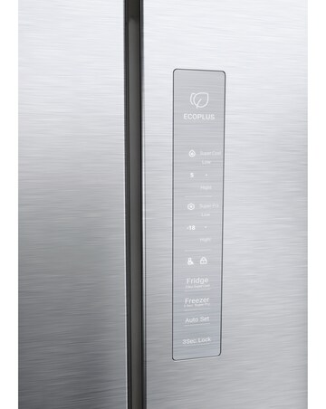 Haier Cube 83 HCR3818ENMG Total No Frost American Fridge Freezer - Silver