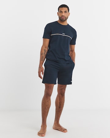 BOSS Short Sleeve Logo Lounge T-Shirt - Dark Blue
