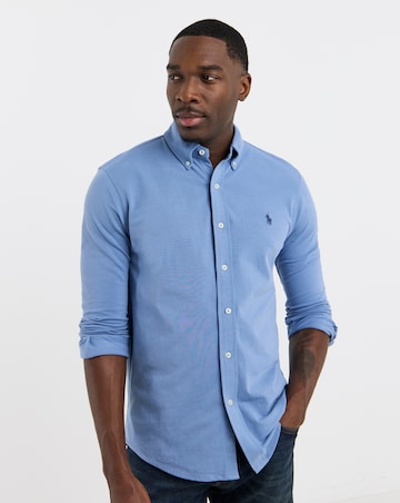 Polo Ralph Lauren Long Sleeve Stretch Jersey Shirt - Blue