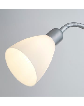 Dual Purpose Floor Lamp Silver