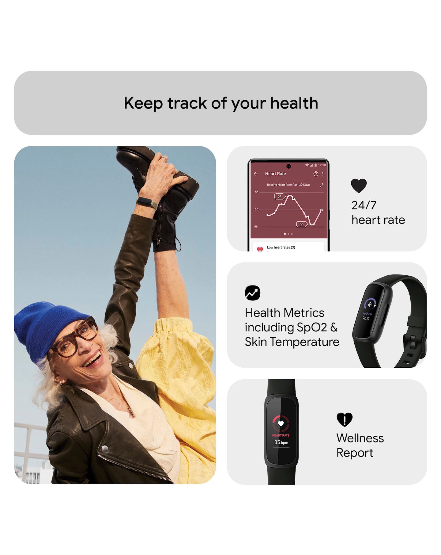 Fitbit INSPIRE 3 MIDNIGHT ZEN BLACK 【公式通販】
