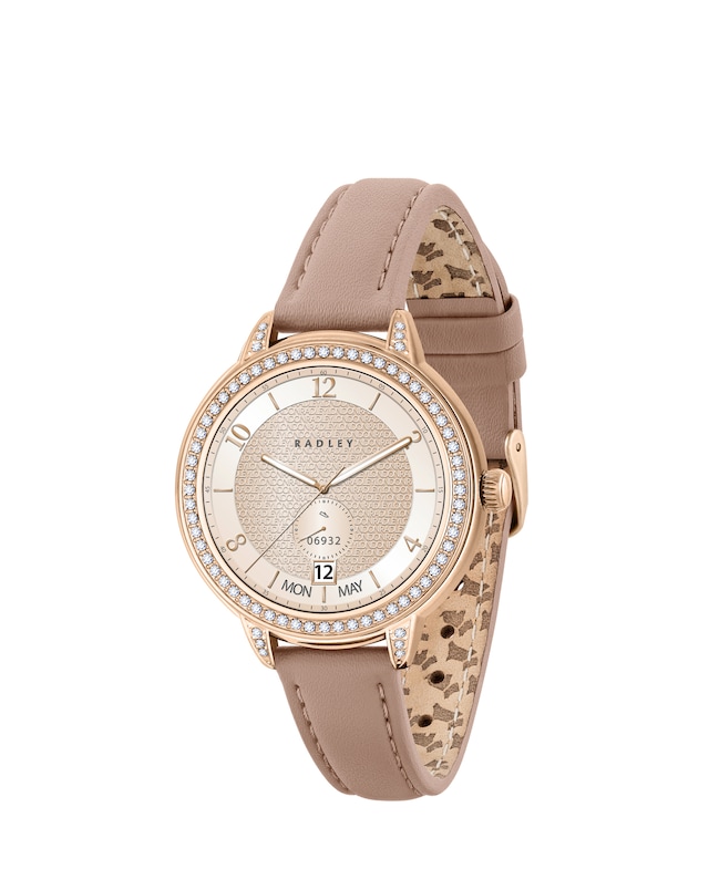 Radley Series 33 AMOLED Slim Silicone Leather Smart Watch - Pink