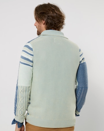 Joe Browns Perfect Patch Cardigan - Blue Multi