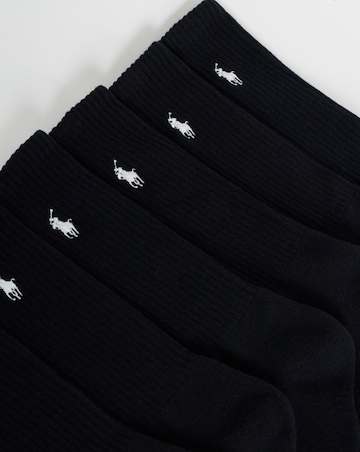 Polo Ralph Lauren Classic 6 Pack Sport Sock - Black