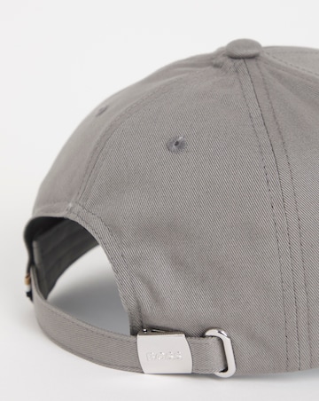 BOSS Grey Large Logo Cap
