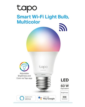 TP-Link Tapo L530 E27 Multicolour Smart Wi-Fi Bulb - 2 Pack
