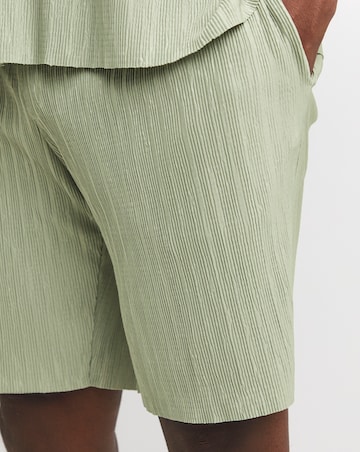 Jack & Jones Abery Plisse Shorts - Sage