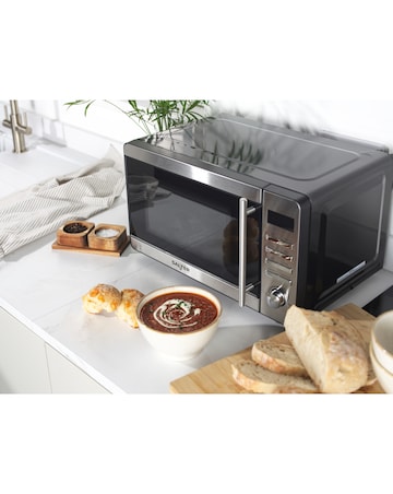 Salter Stainless Steel Kettle, Toaster and Microwave