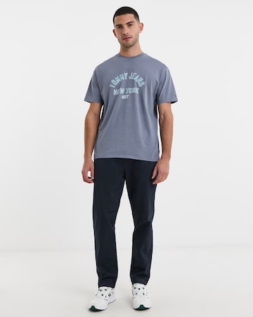 Tommy Jeans Short Sleeve Varsity T-Shirt - Washed Blue
