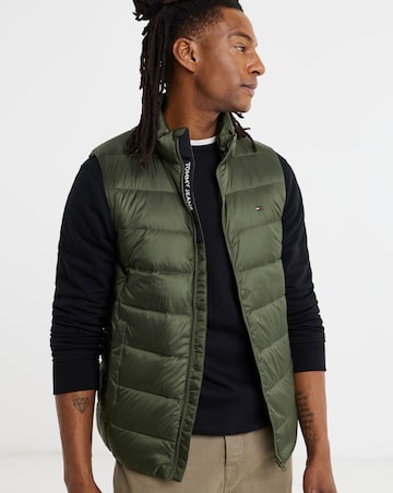 Tommy Jeans Light Down Gilet - Dark Green