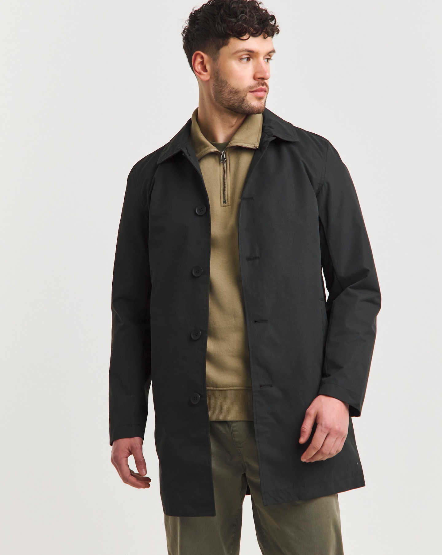 Black Mac Jacket | Jacamo