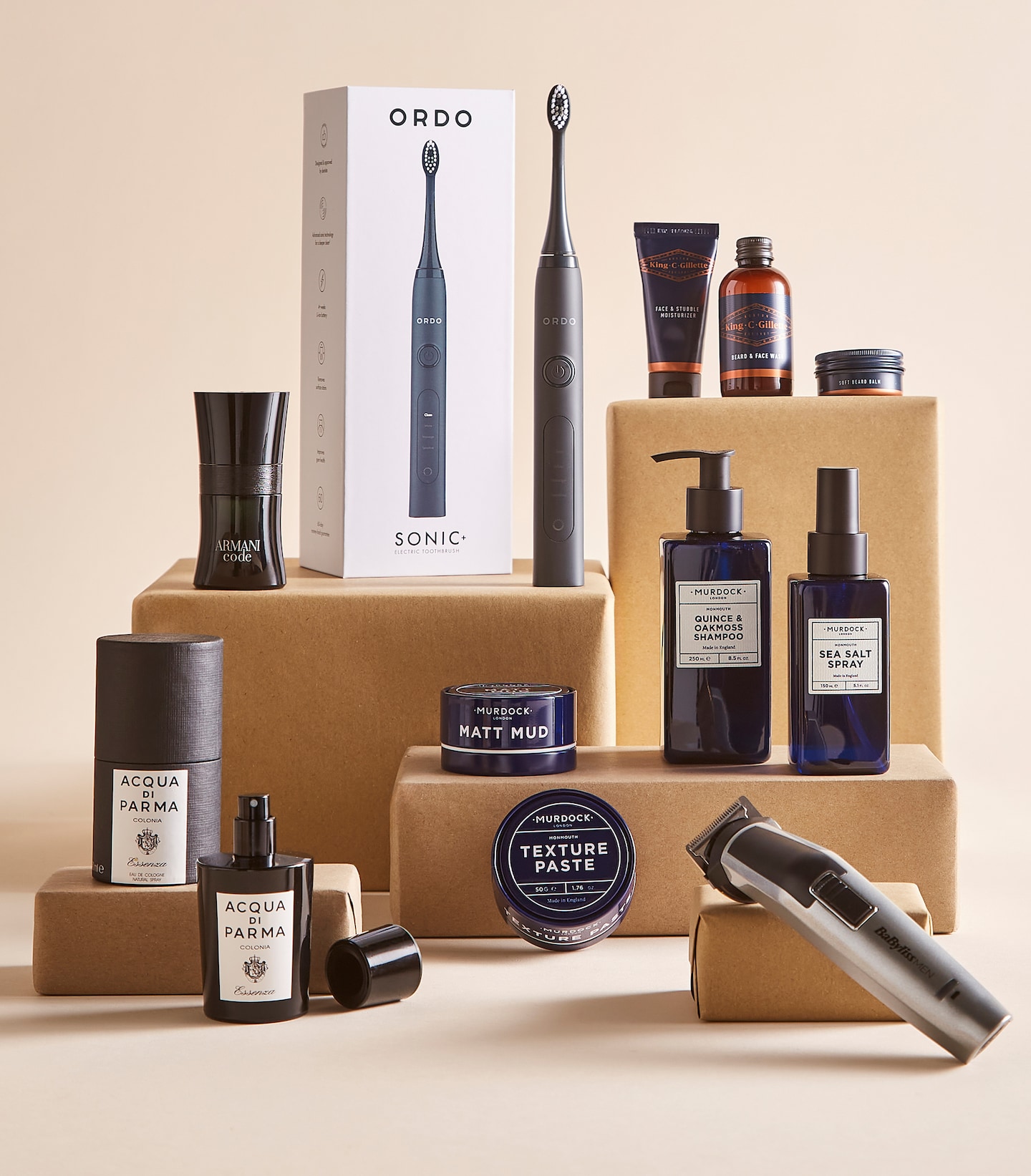 A selection of grooming products