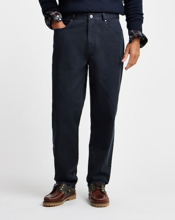 Barbour Washed Stretch Twill Regular Trouser - Navy
