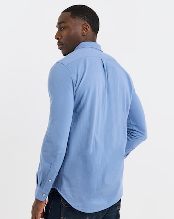 Polo Ralph Lauren Long Sleeve Stretch Jersey Shirt - Blue