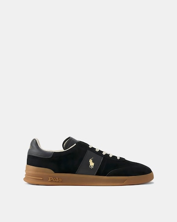 Polo Ralph Lauren Heritage Aera Suede Trainers - Black
