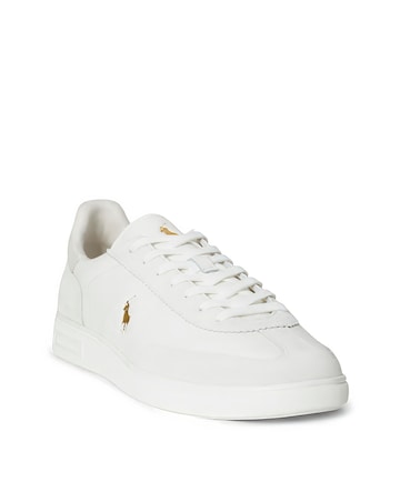Polo Ralph Lauren Bedford Leather Trainers - White