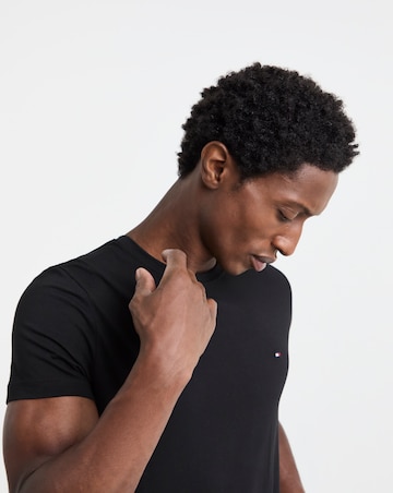 Tommy Hilfiger Short Sleeve Classic Slim Stretch T-Shirt - Black