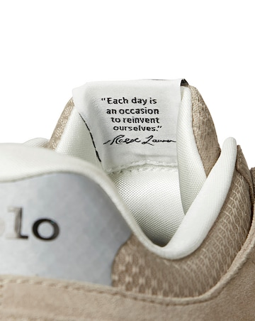 Polo Ralph Lauren Train 89 Suede Trainer - Milkshake