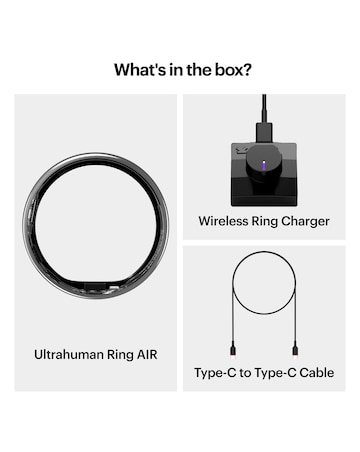 Ultrahuman Ring AIR Bluetooth Smart Ring - Air Silver - Size 6