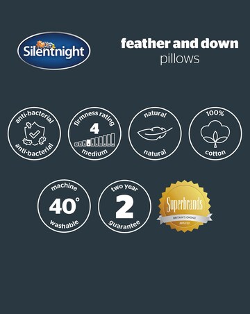 Silentnight 4 Pack Duck Feather & Down Anti-Allergy Pillows