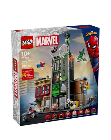 LEGO Marvel Spider-Man vs. Oscorp, Kids' Super Hero Building Kit Gift 76324