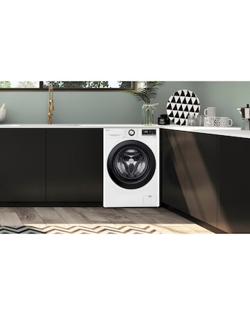 LG TurboWash with AI F4Y510WBLN1 10kg 1400rpm Washing Machine White + Install