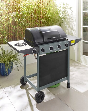 4 Burner Gas BBQ with Side Burner