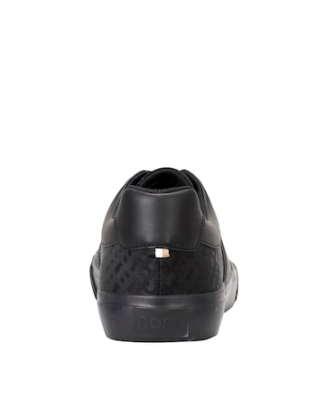 BOSS Embossed Aiden Black Trainer