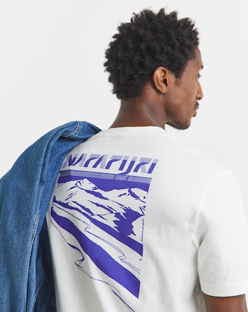 Napapijri Guide Back Graphic T-Shirt - White