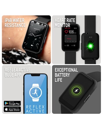 Reflex Active Series 49 Smart Calling Watch - Black