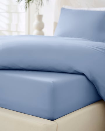 Non Iron Plain Dye Extra Deep 38cm Fitted Sheet