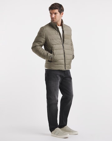 BOSS Logo Padded Jacket - Brown