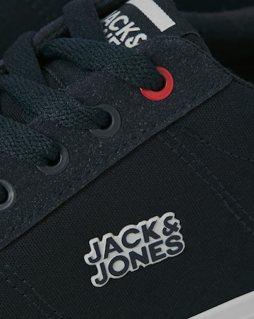 Jack & Jones Rob Canvas Combo Trainer - Navy/Red