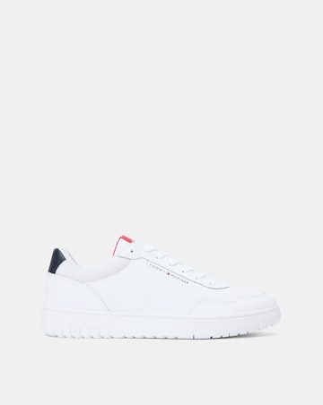 Tommy Hilfiger Basket Lite Leather Trainer - White