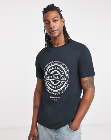 Lyle & Scott Short Sleeve Graphic T-Shirt - Navy