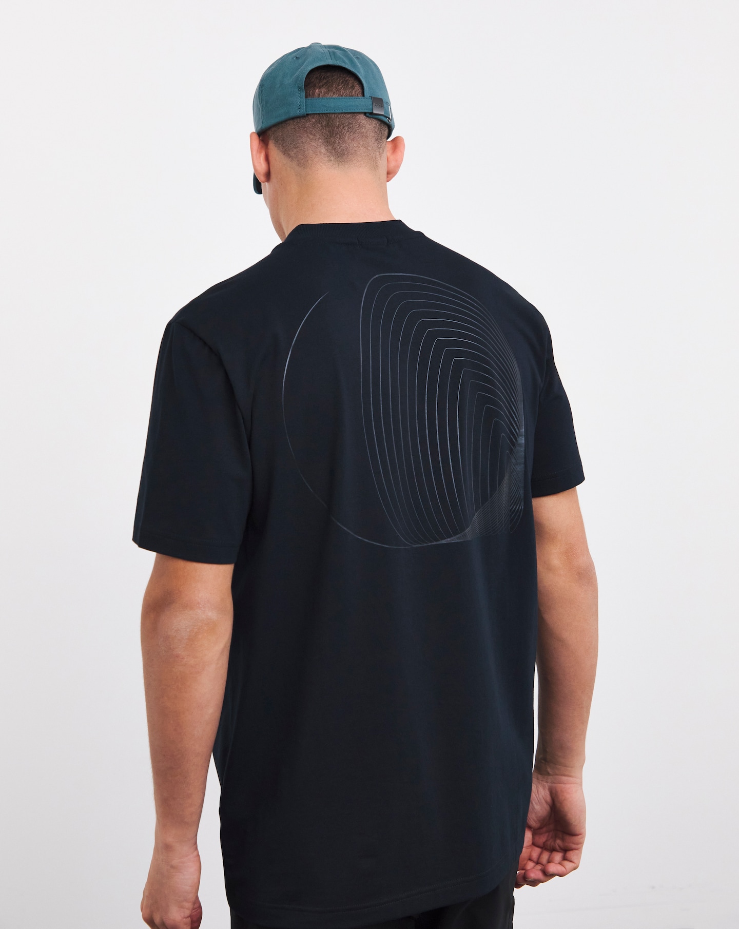 Boss graphic t shirt deals