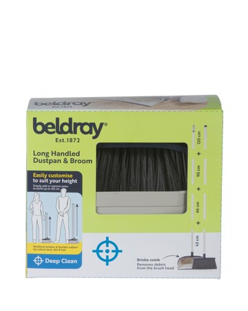 Beldray Deep Clean Extendable Long Handled Dustpan & Broom