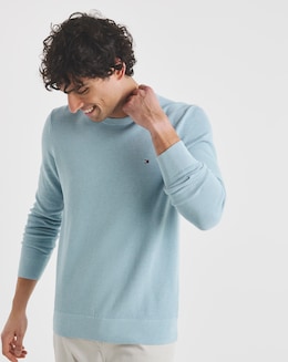 Tommy Hilfiger Essential Structure Knit Jumper - Light Blue