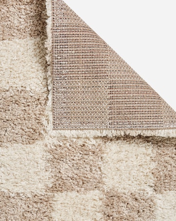 Nomad Shaggy Chequerboard Cosy Rug