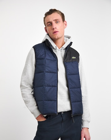 Lacoste Colourblock Padded Hooded Gilet
