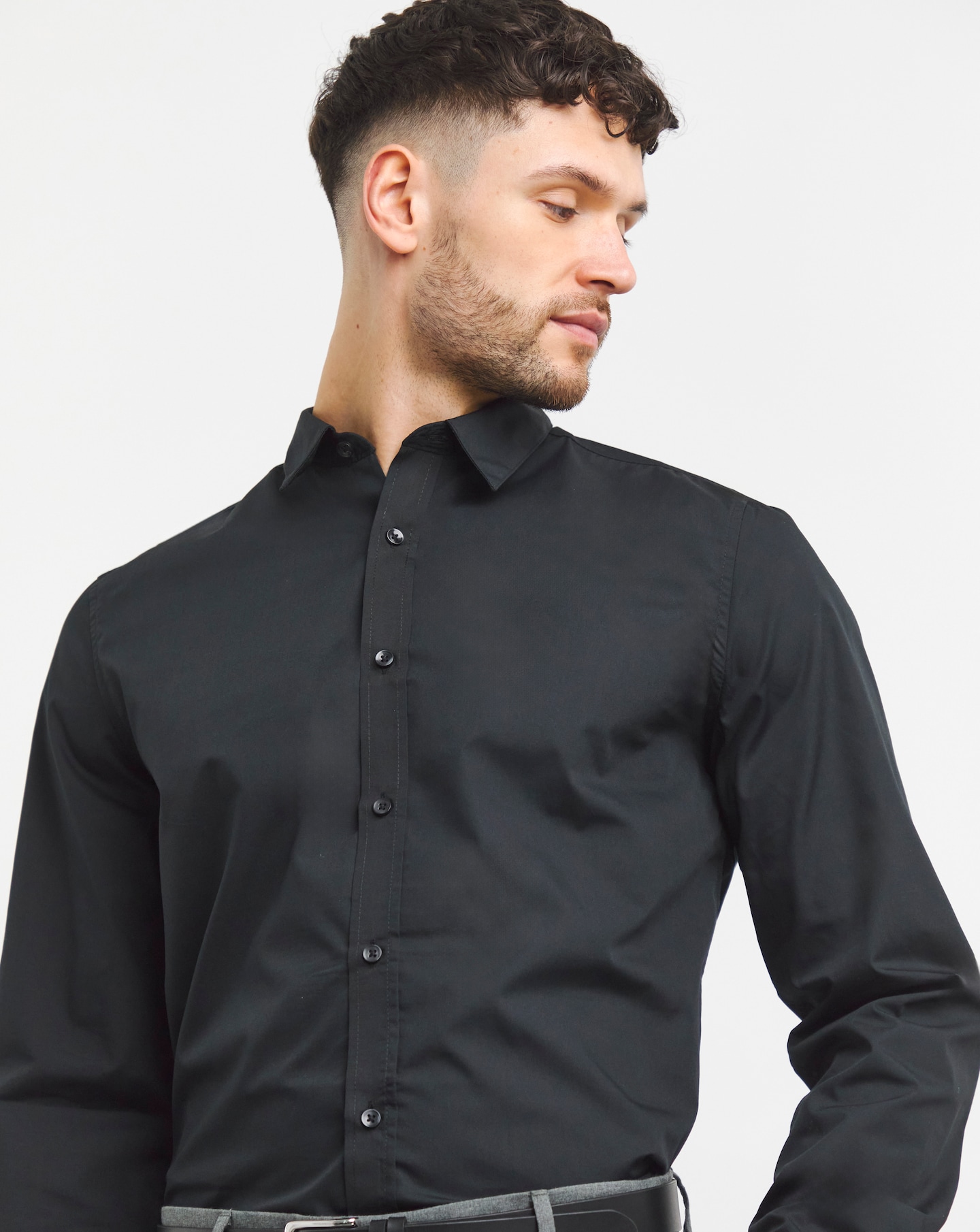 Black formal shirt deals
