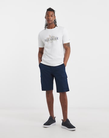 Tommy Hilfiger Short Sleeve Tropical Floral T-Shirt - White