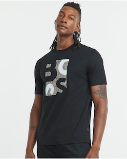BOSS Short Sleeve Graphic Logo T-Shirt - Black